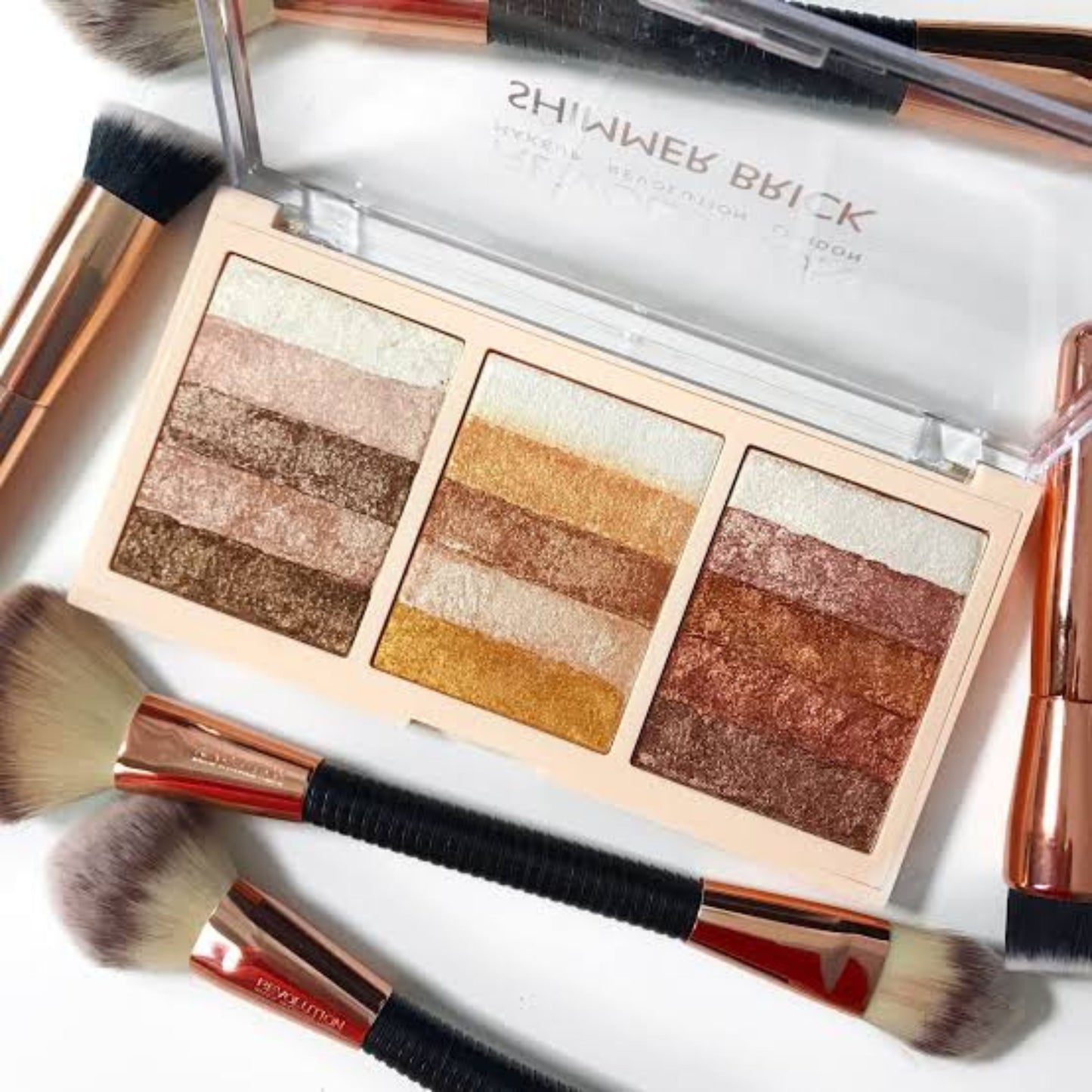 Buy Revolution - Shimmer Brick Highlighters Palette - Bloom Shine