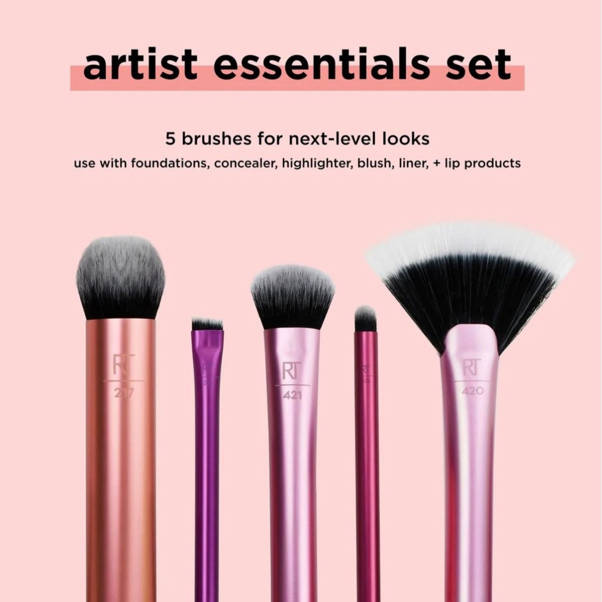 Artist Essentials Makeup Brush Set - Bloom Shine