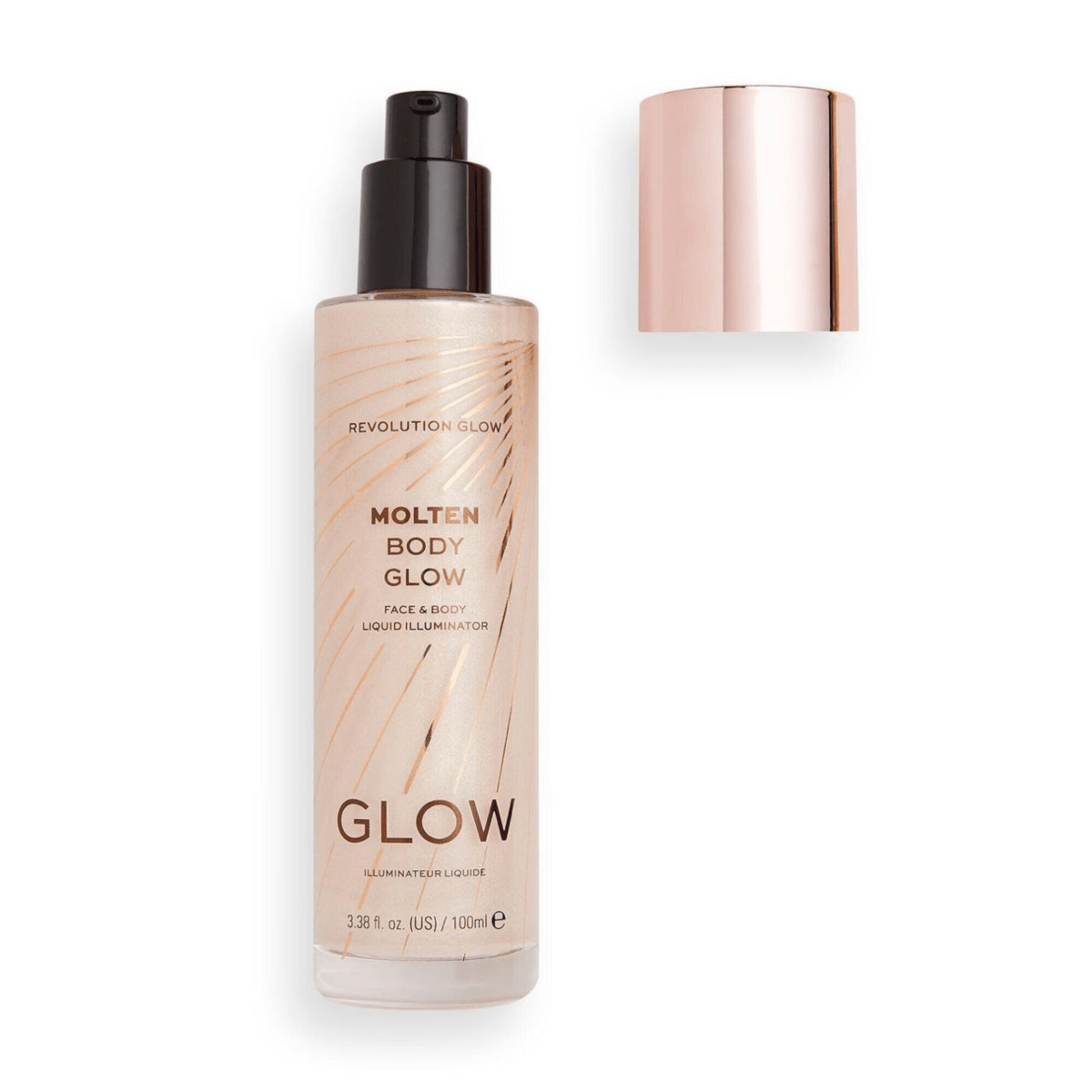Makeup Revolution Glow Molten Body Gold Liquid Illuminator 100ml - Bloom Shine