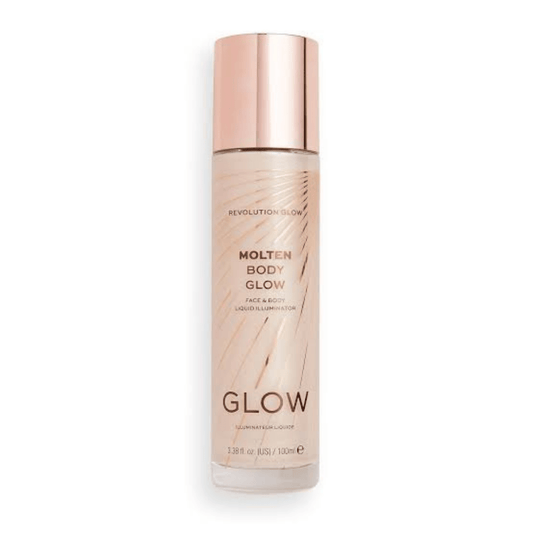 Makeup Revolution Glow Molten Body Gold Liquid Illuminator 100ml - Bloom Shine