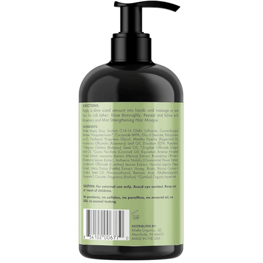 Mielle Organics Rosemary Mint Strengthening Shampoo 355ml - Bloom Shine