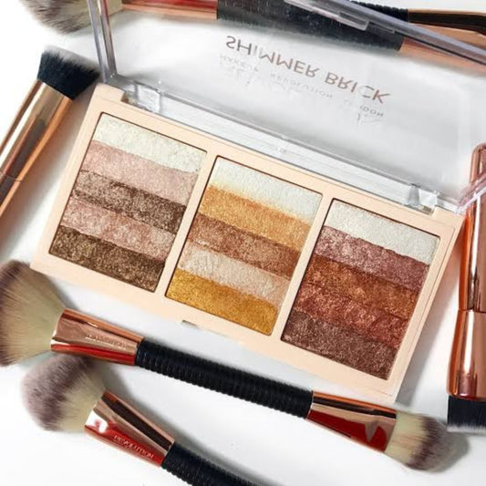 Revolution - Shimmer Brick Highlighters Palette - Bloom Shine