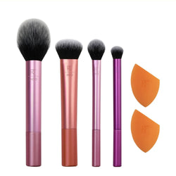 Everyday Essentials Makeup Brush Set with Bonus Miracle Complexion Sponge