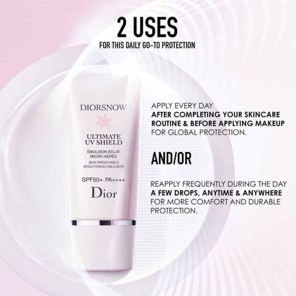 Diorsnow Ultimate UV Shield Skin-Breathable Brightening Emulsion SPF50+ PA++++ • 30ml