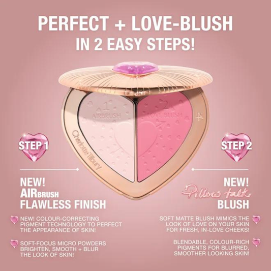 CHARLOTTE TILBURY - PILLOW TALK BEAUTY SOULMATES FACE PALETTE FLAWLESS PINK limited edition