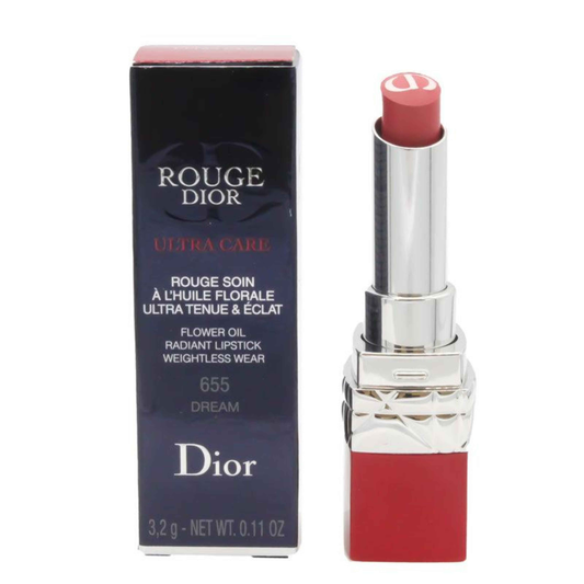 Dior Rouge Ultra Care Pink Lipstick 655 Dream - Bloom Shine